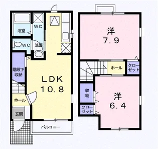 ア・ラ・モードⅡ【104号室】の間取り
