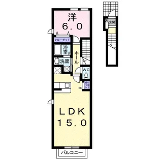 アマルフィ【2階】の間取り