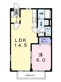 パークハイツY【202号室】の間取り