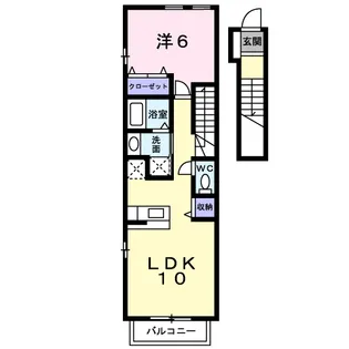 グレンツェント【2階】の間取り