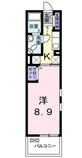 ブッシュクローバーⅡ【2階】の間取り