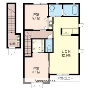 メゾンウィステリア【A201号室】の間取り