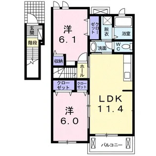 セレーノ【2階】の間取り