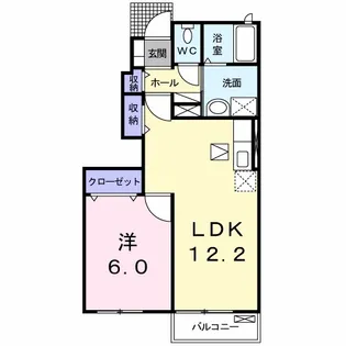プラージュ A【1階】の間取り