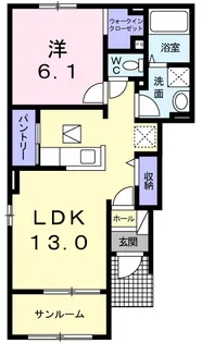 プリムローズ A【1階】の間取り