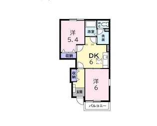 グレイスアーク【1階】の間取り