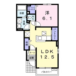 カスティージョ B【1階】の間取り