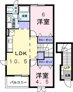 トレゾール B【2階】の間取り