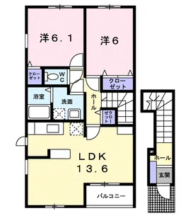 フィオーレ・アロッジオⅠ【2階】の間取り