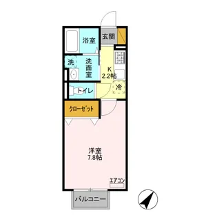 DーROOM24 B【2階】の間取り