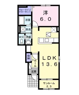 ビッグ・ツリー ⅡA【1階】の間取り