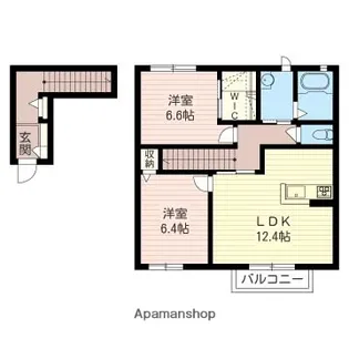 レジデンスクロルセ【A202号室】の間取り