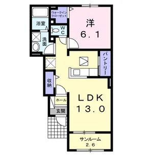 エレガンス Ⅱ【1階】の間取り