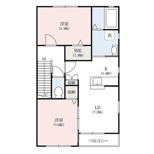 エクセレンテB【2階】の間取り