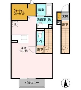ルピナス【2階】の間取り