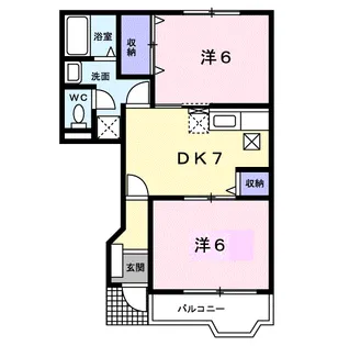 薫風館(クンプウカン)【1階】の間取り