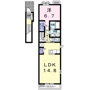 グローヴ ハウス EKⅢ【2階】の間取り