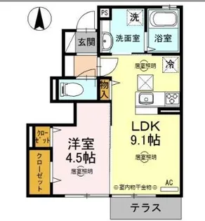 AKISA【1階】の間取り