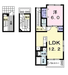 ジュネスFA【3階】の間取り