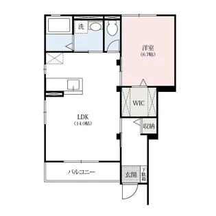 フィーノ東本町【1階】の間取り