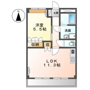 プラネットスクエア【2階】の間取り