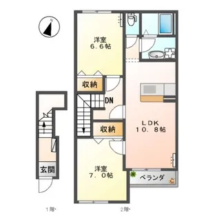 スクラム A【2階】の間取り
