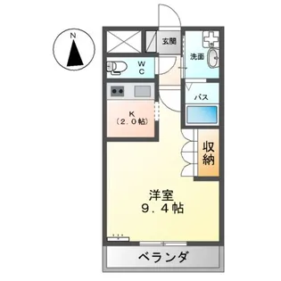 ベルクレスト.K【2階】の間取り