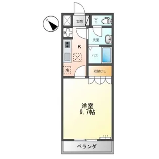 パルティールY【1階】の間取り