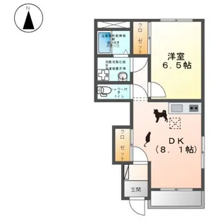 サンヴィレッジ Ⅰ【1階】の間取り