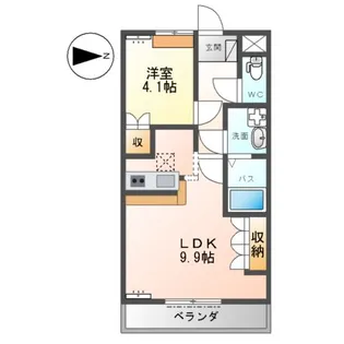 シェルルメゾン【1階】の間取り