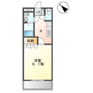 グランディール【205号室】の間取り