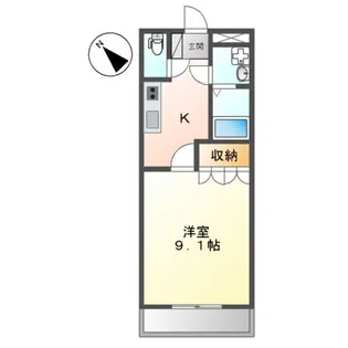 グランディール【1階】の間取り