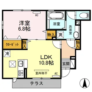 メゾン セジュール B【1階】の間取り