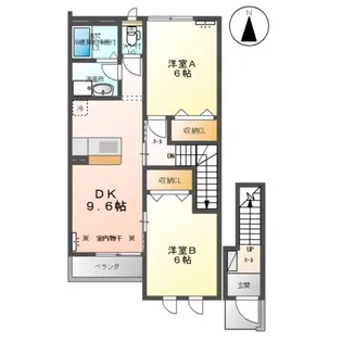 ファーストルームズ【2階】の間取り