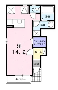 プチレジデンスディーヴァH【101号室】の間取り