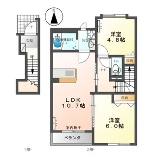 ディアフォレストⅡ【2階】の間取り