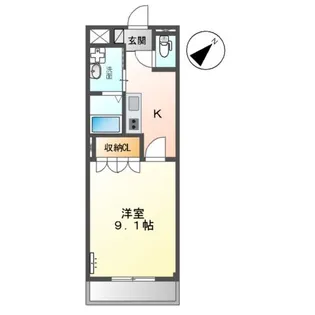 パルティールK【2階】の間取り