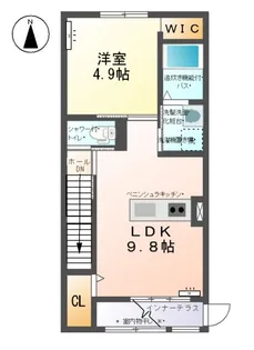 ユーパークウーノ【2階】の間取り