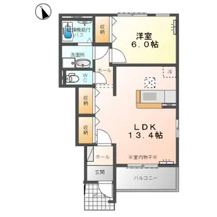 ヴィラデカンターレA【00103号室】の間取り