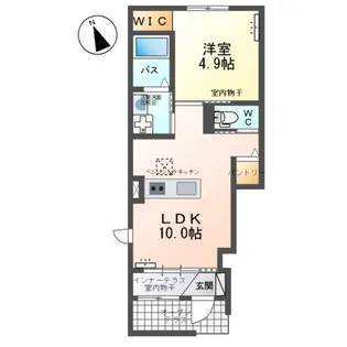 フルールマルシェⅡ【1階】の間取り
