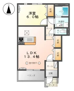 ディアフィールド【1階】の間取り