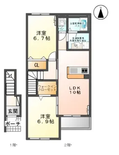 グランドパレス【00205号室】の間取り