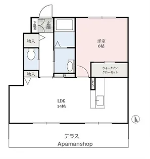 リトリート凪【102号室】の間取り