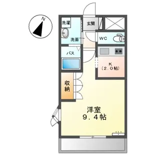 コートダジュールIN桃ヶ丘A棟【2階】の間取り