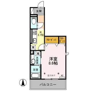 プレミスト Ⅲ【3階】の間取り