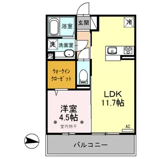 LUANAルアナ【3階】の間取り