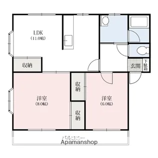 ベストカンフォート【202号室】の間取り