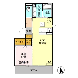 エクセルシオールⅡ【1階】の間取り