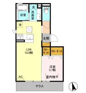 エクセルシオールⅡ【1階】の間取り