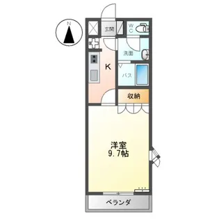 グリーンパークD棟【1階】の間取り